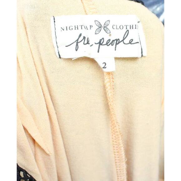 Free People Nightcap Black Fleur Mesh Lace Crop Jumpsuit Size 2 - Picture 7 of 7